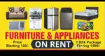 Furniture Appliances on RENT guarantee kahi nai hamse kam