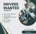 Wanted uber drivers in banglore ...daily salary available
