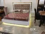 {SHANDAR FURNITURE}  NEW  LUXURY  QUEEN   BED  PLYWOOD & SAGWAN