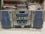 Antique Tape recorder and speaker