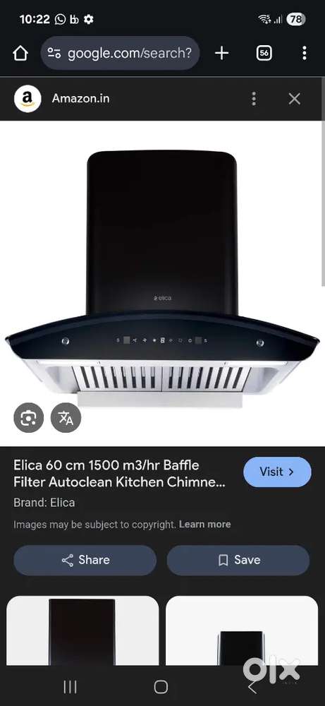 Elica chimney for sale