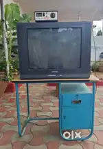Samsung 29 Inch Box TV, Table & Stabilizer