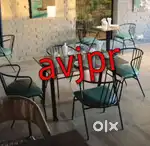 New rod iron cafe chair restaurant furnitures cafeteria chair