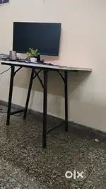Study Table, Chair, folding bed and book rack