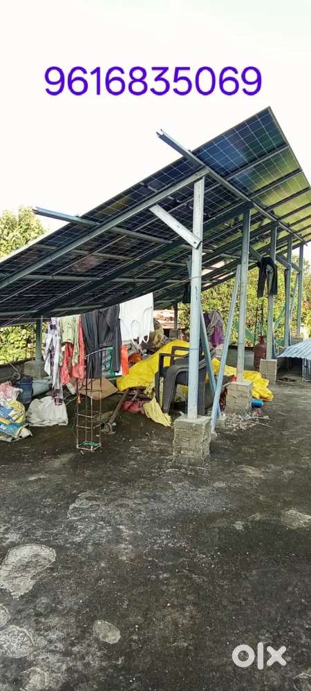 Solar panel and aata chakki