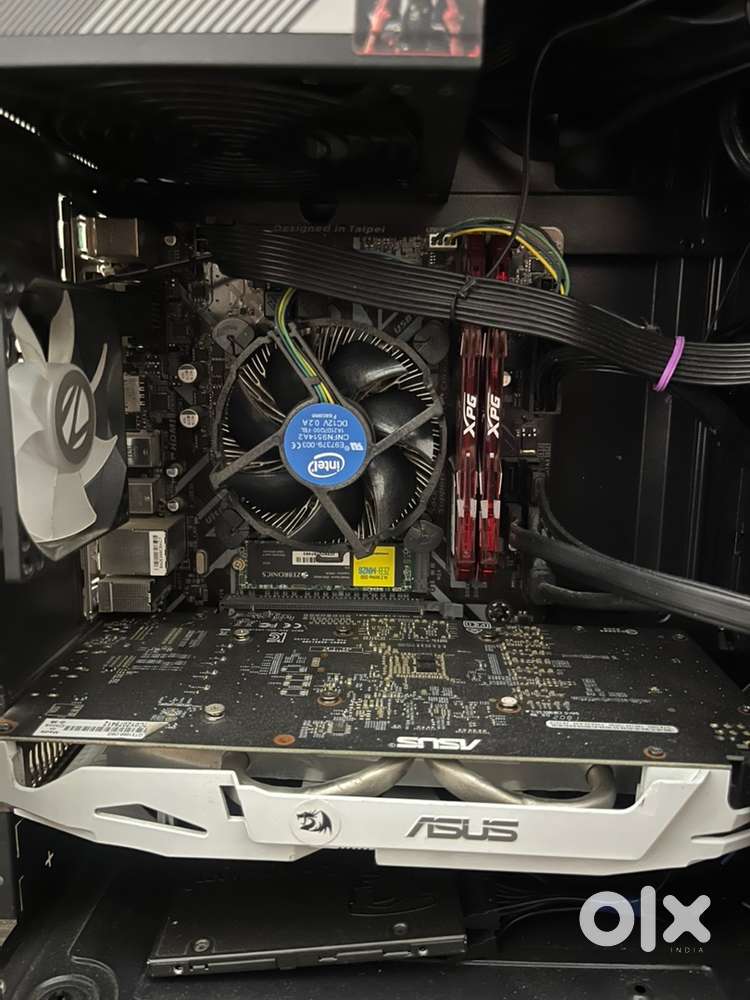 Motherboard processor ram ssd( i3 9100f, ddr4 8x2 xpg ram,256gb ssd)