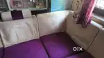 L SHAPED SOFA WITH A TABLE