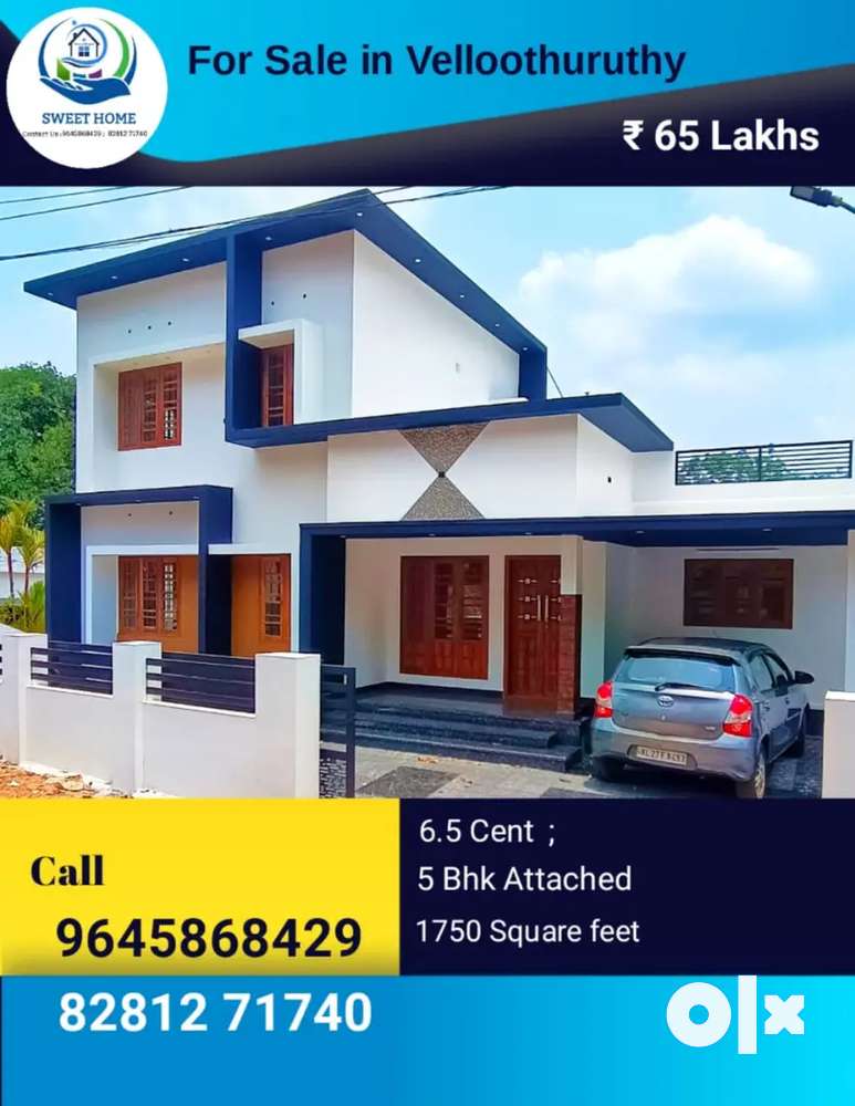 4 BHK New House in VELLOOTHURTHY- CHINGAVANAM