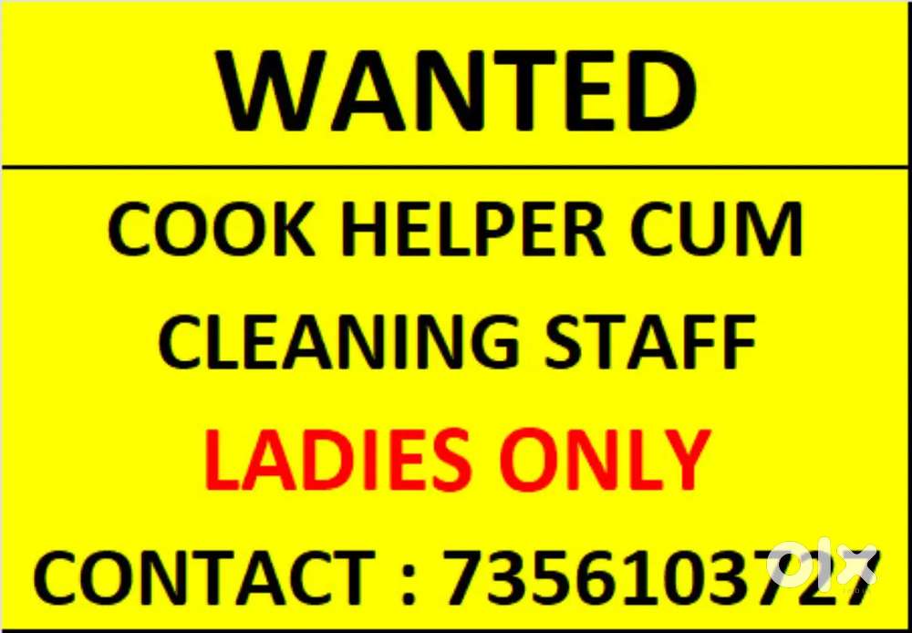 COOK HELPER CUM CLEANING STAFF