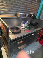 Chinese stove and ss steel service table 2nos