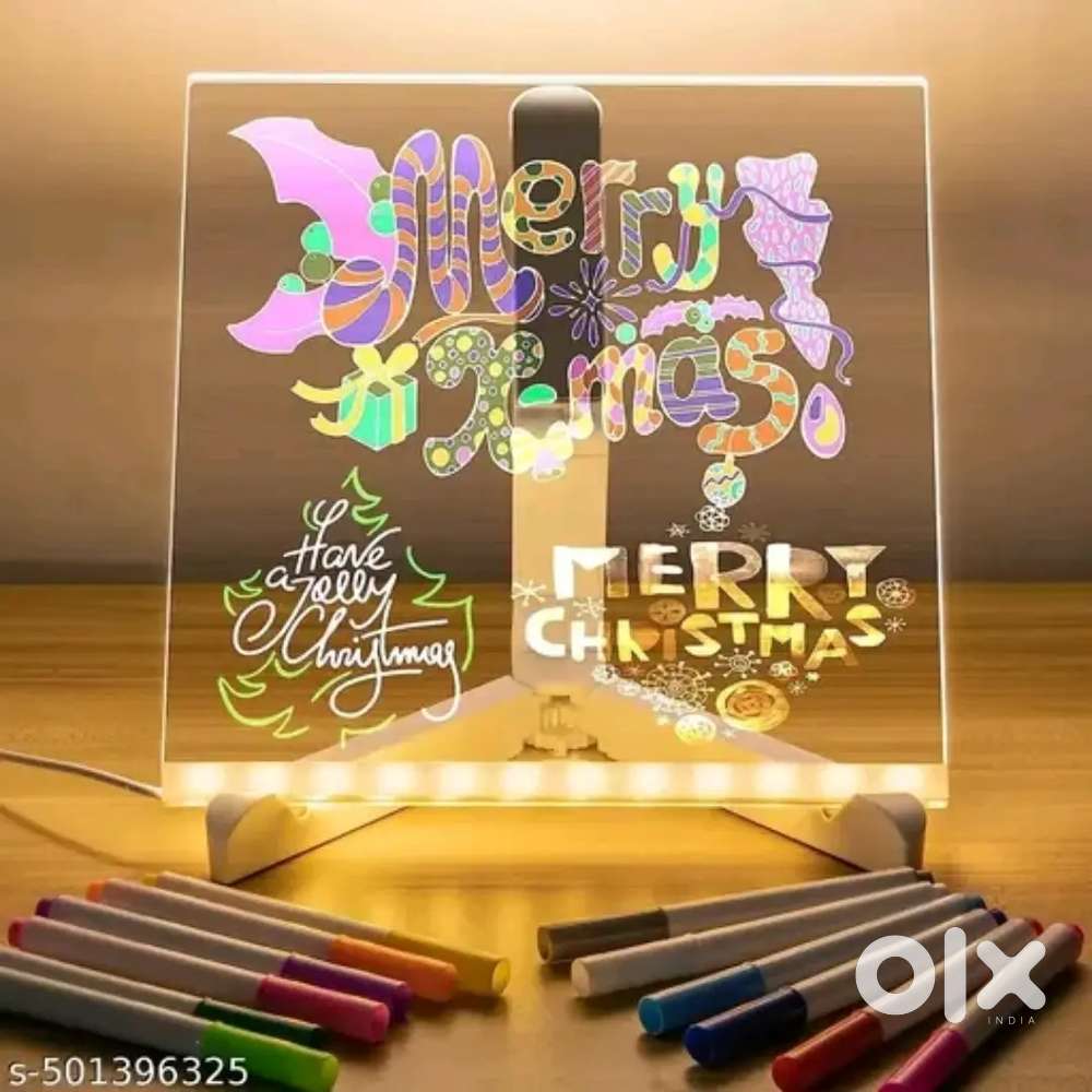 3d Acrylic Writing Board with Pen and Light