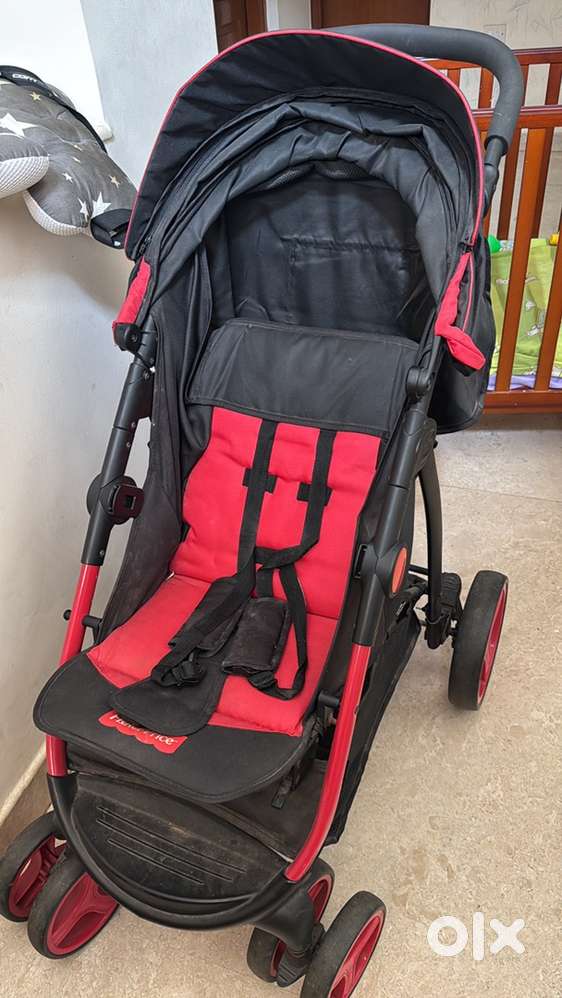 Baby pram, cushion and net