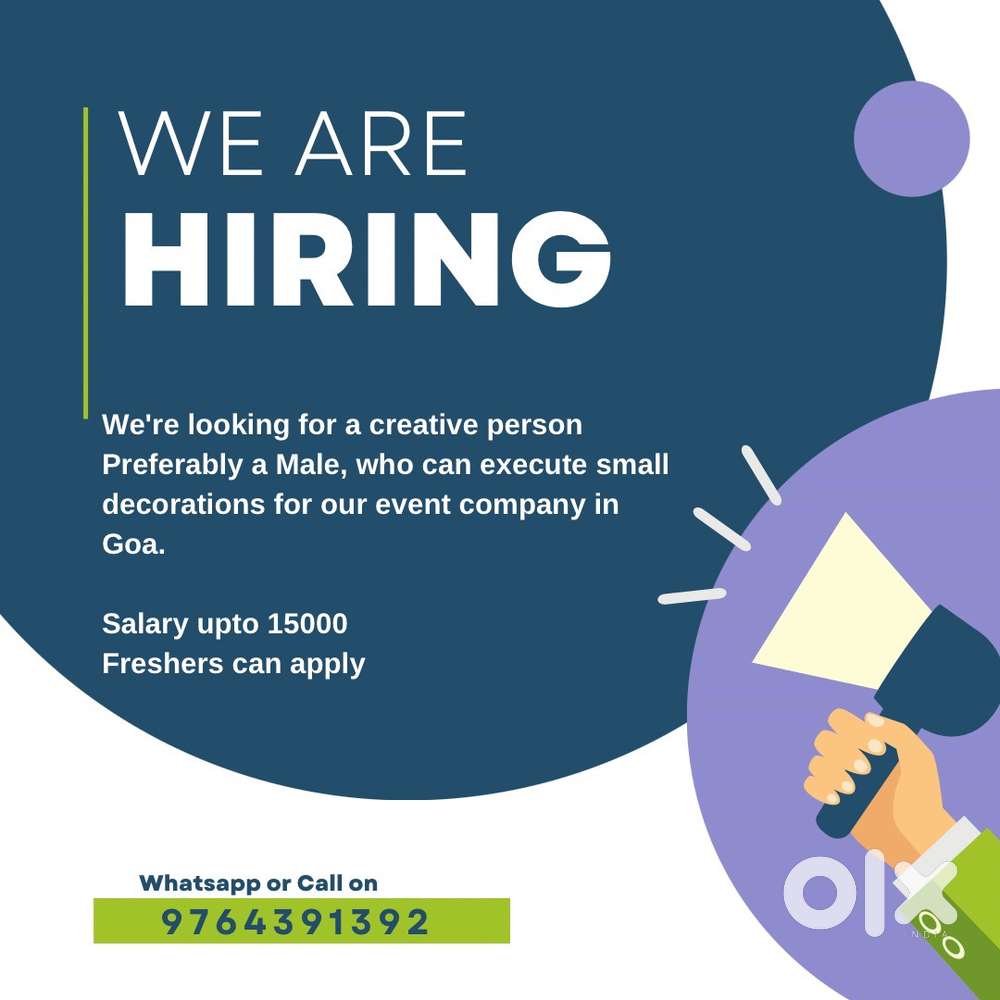 Looking for event helpers for an event company