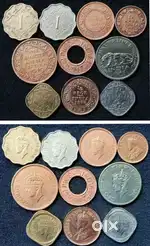 10 Different Old Indian Coins only Rs.650