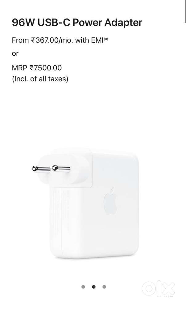 Apple 96w type C adopter new condition not used