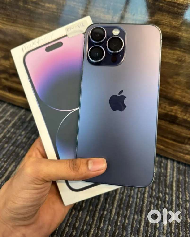 Iphone 14Promax Refurbished purple brandnew condition warranty 100%hel