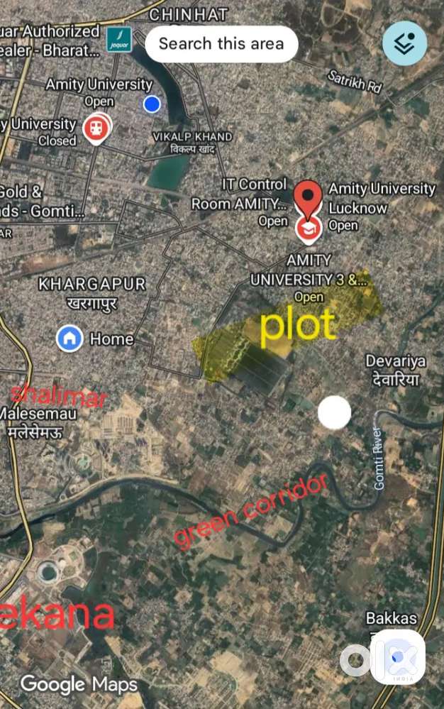 Plot for sale Amity University gomtinagar extension