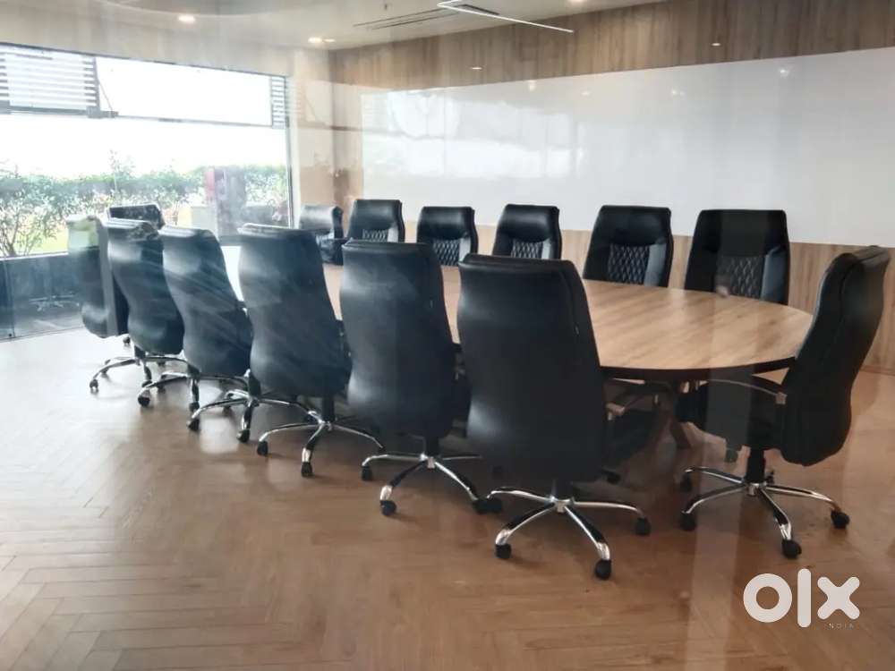 Fully furnished office with single seats and cabins.