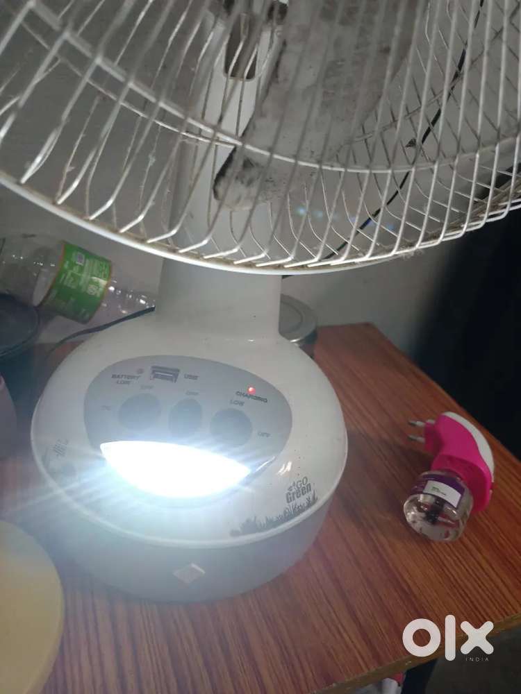 Electric charging Fan with light