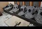 Sofa set with center table