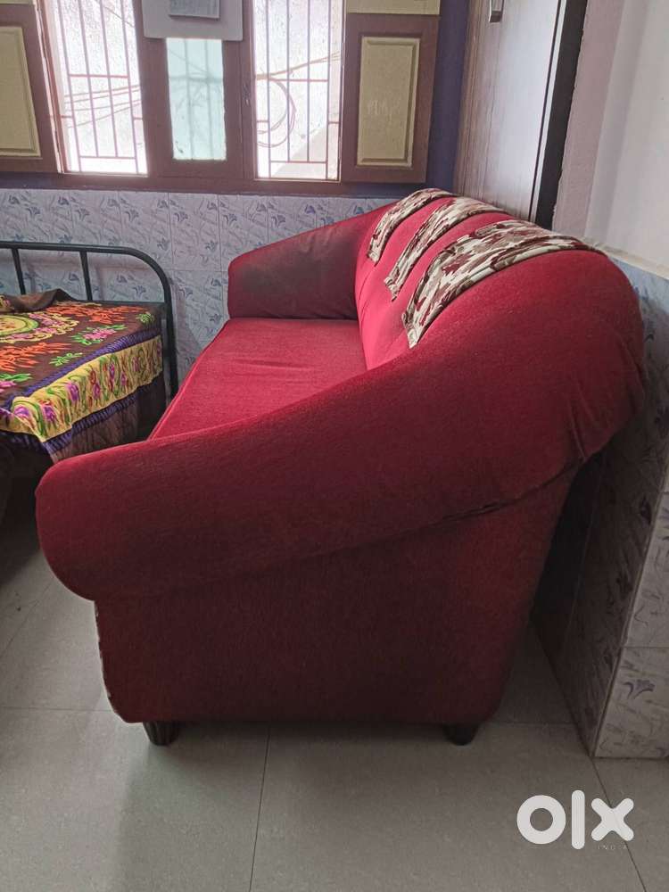 Luxurious red sofa