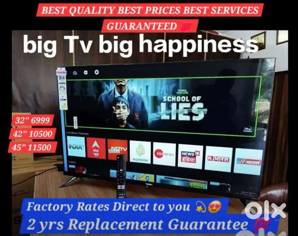 45 4K Android Smart led ty with Voice Remote