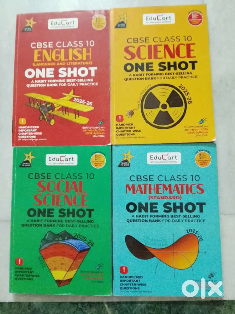 Educart One-shot CBSE Class 10 Question Bank 2025-26 Bundle -