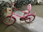 Pink colour girls cycle