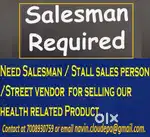 Salesman / Stall sales person/ Street vendor