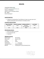 NEED JOB IM 22 BASIC KNOWLEDGE OF COMPUTER & GOOD COMMUNICATION,SKILL