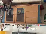 TV Unit - wooden with shelf and storage
