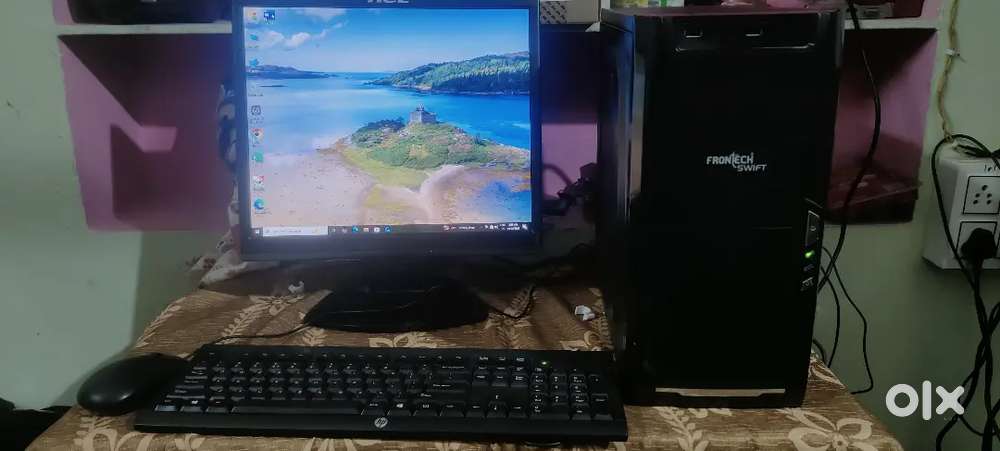 Frontech i3 3 generation 10GB Ram 500Hdd 17 inch monitor all set