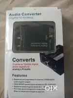 Optical coaxial analog audio convertor & cable