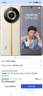 Realme 11 pro 8gb 128gb white
