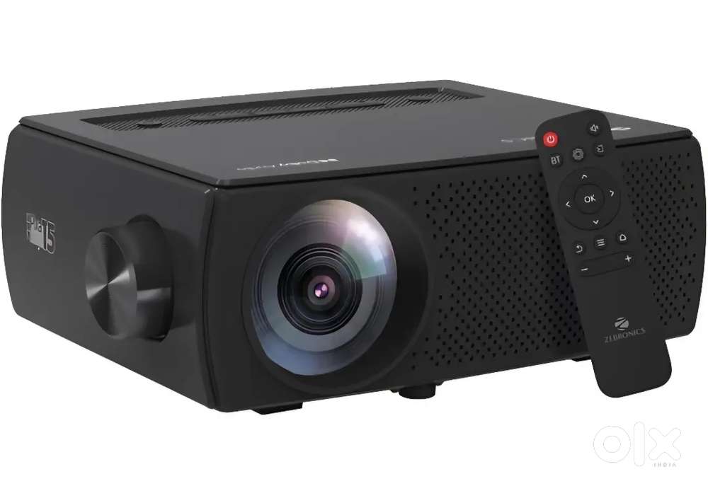 ZEBRONICS PIXAPLAY 15 Smart LED Projector with Dolby Audio, 5500 lumen