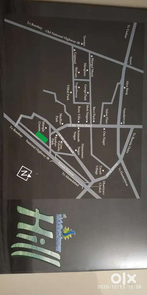 House no H 204, 2BHK semi furnished appartment near NH 48 for sale