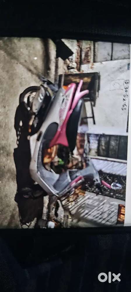 Pink colour scooty