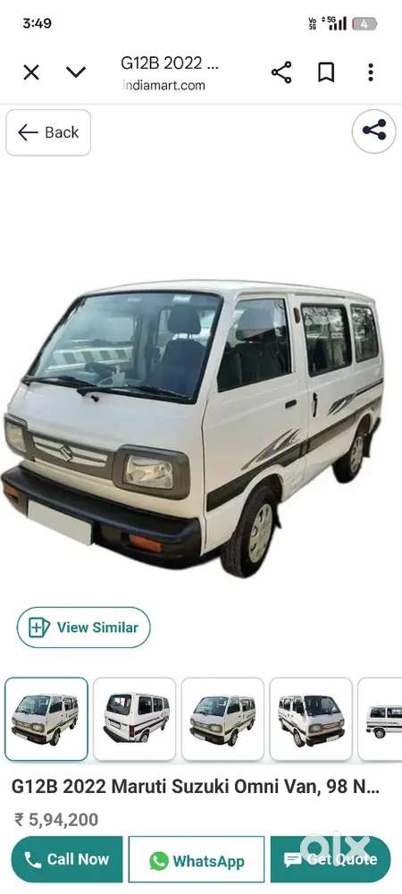 Bhai Omni gadi hai mere pass rent mein lagani hai