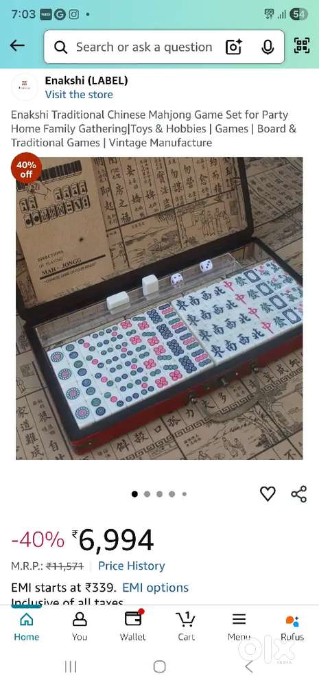 Mahjong Game Set ( IMPORTED ) Mahjong Game lovers