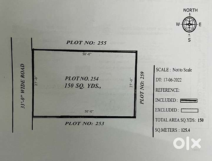 150 SQ YARDS LAND FOR SALE