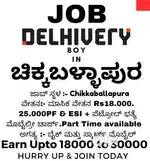 Required Delivery Boy's in Chikkballapur