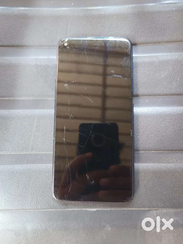 Redmi note 9 4/64 display glass crack and side button not working