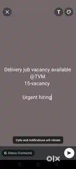 Delivery job
