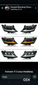 Fortuner type 2 complete led headlamps lexus style