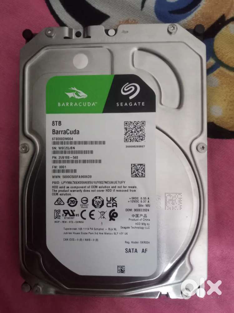 8TB intrenal hardisk for sale its new one not used need amount