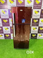 19Printed Designed Whirlpool Double Door red coloured Refrigerator