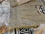Golden silk gown