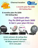 DISHTV VIDEOCON D2H ! TÀTA ! SUNDIRECT ! PLÀY ! AIRTEL DTH SETTOP BOX