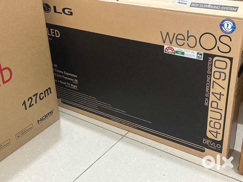 43 inch webOS LG model 46UP4790 five start rating slim metal body