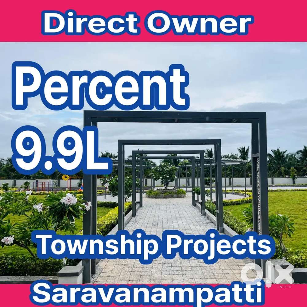 Residential Plots For Sales At Saravanampatti Athipalayam 9.9L
